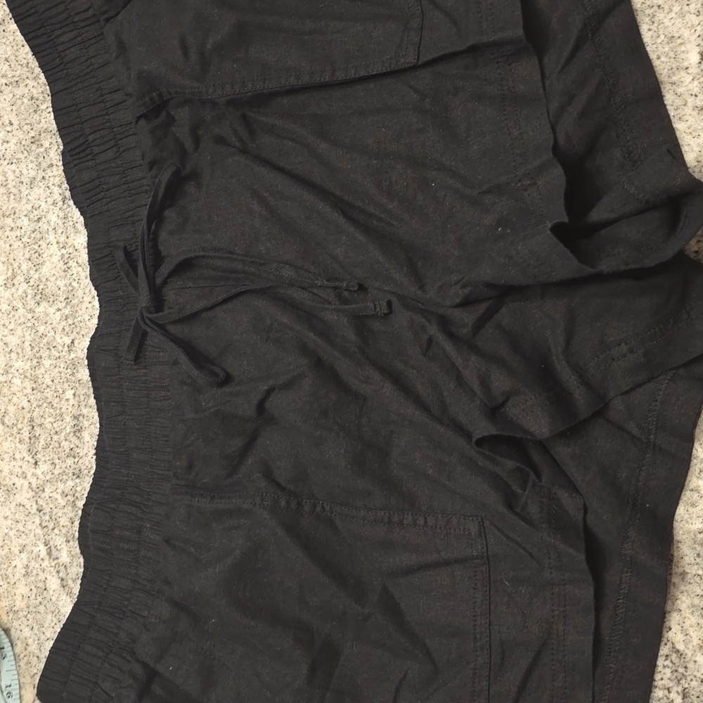 Isabel Maternity by Ingrid & Isabel Black Linen Shorts